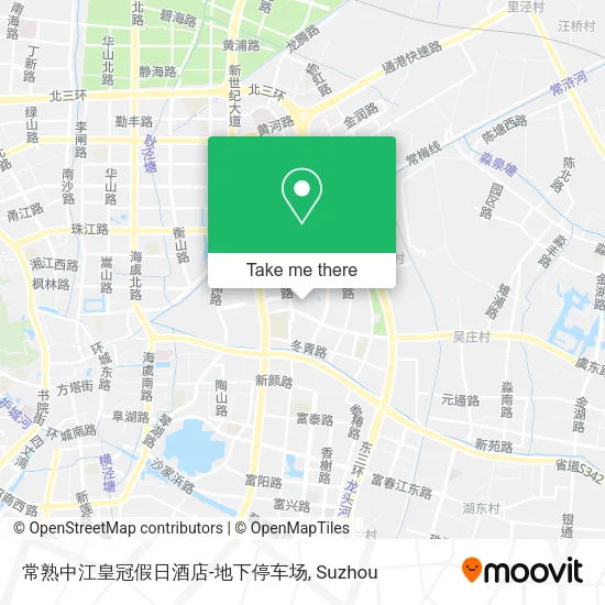 常熟中江皇冠假日酒店-地下停车场 map