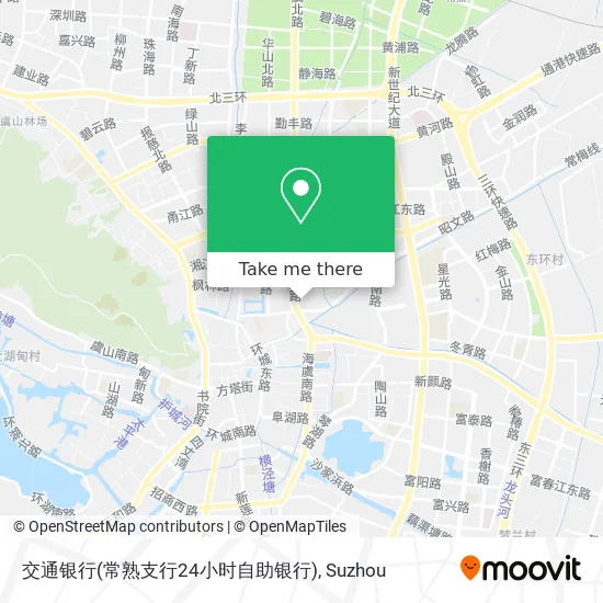 交通银行(常熟支行24小时自助银行) map