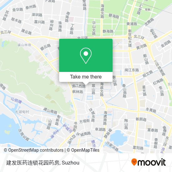 建发医药连锁花园药房 map