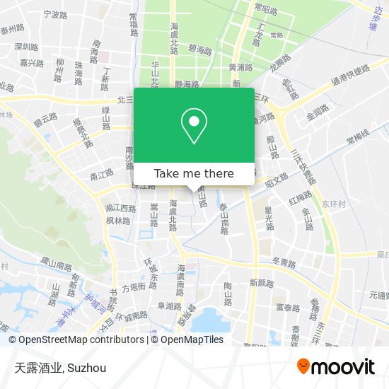 天露酒业 map