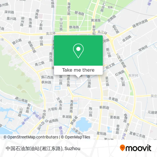 中国石油加油站(湘江东路) map