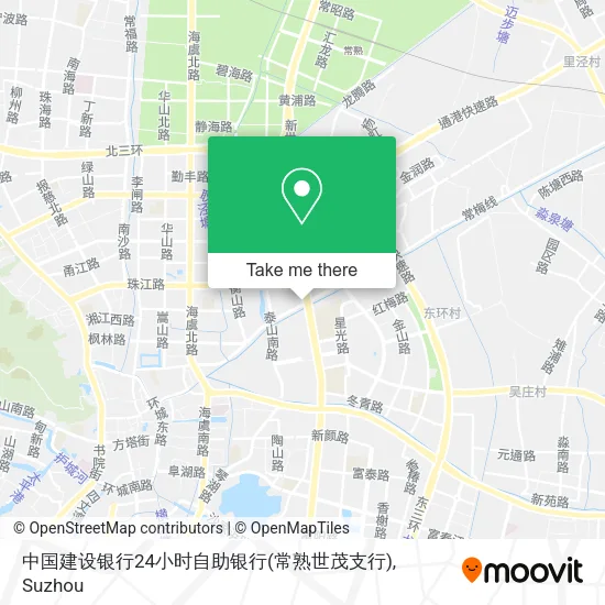 中国建设银行24小时自助银行(常熟世茂支行) map