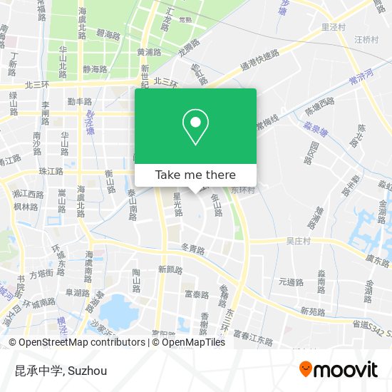昆承中学 map