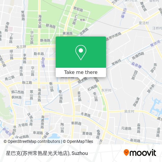 星巴克(苏州常熟星光天地店) map