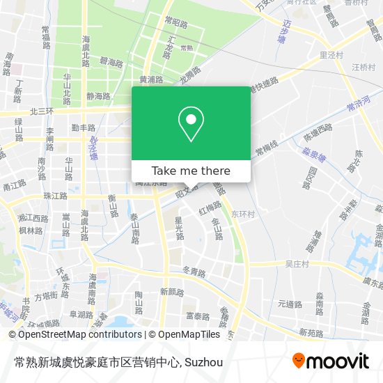 常熟新城虞悦豪庭市区营销中心 map