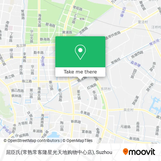 屈臣氏(常熟常客隆星光天地购物中心店) map