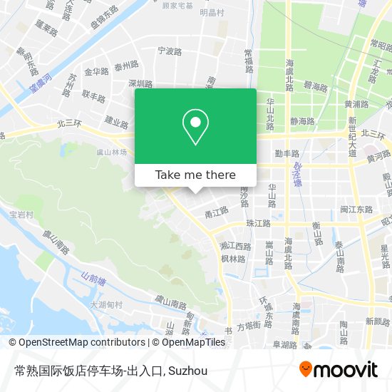 常熟国际饭店停车场-出入口 map