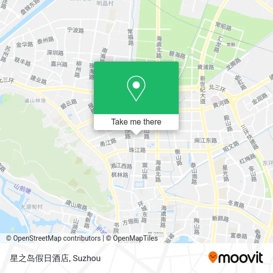星之岛假日酒店 map