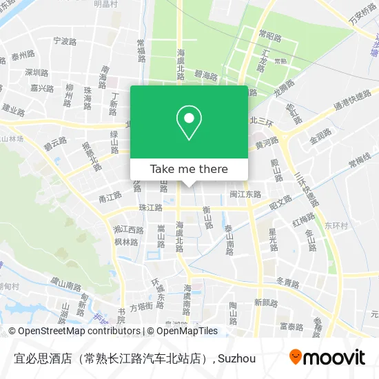 宜必思酒店（常熟长江路汽车北站店） map
