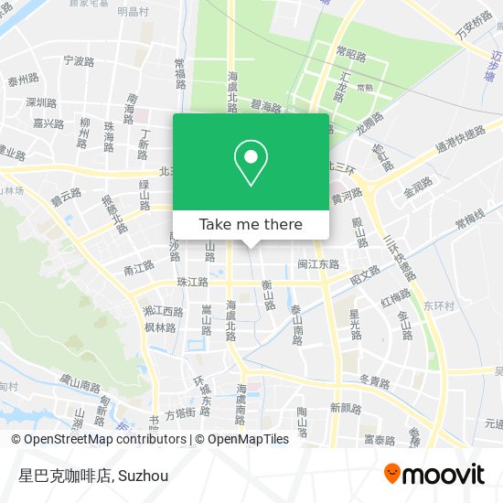星巴克咖啡店 map