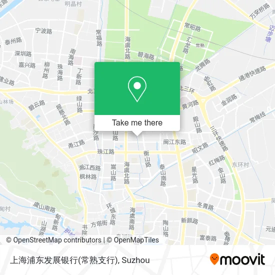 上海浦东发展银行(常熟支行) map
