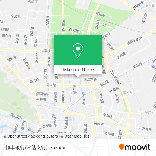 恒丰银行(常熟支行) map