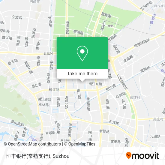 恒丰银行(常熟支行) map