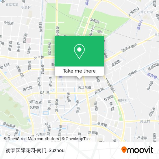 衡泰国际花园-南门 map