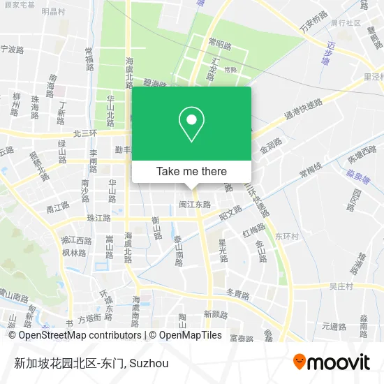 新加坡花园北区-东门 map