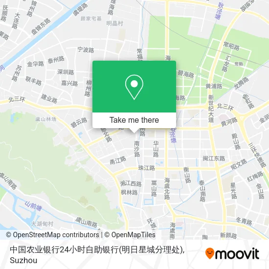 中国农业银行24小时自助银行(明日星城分理处) map