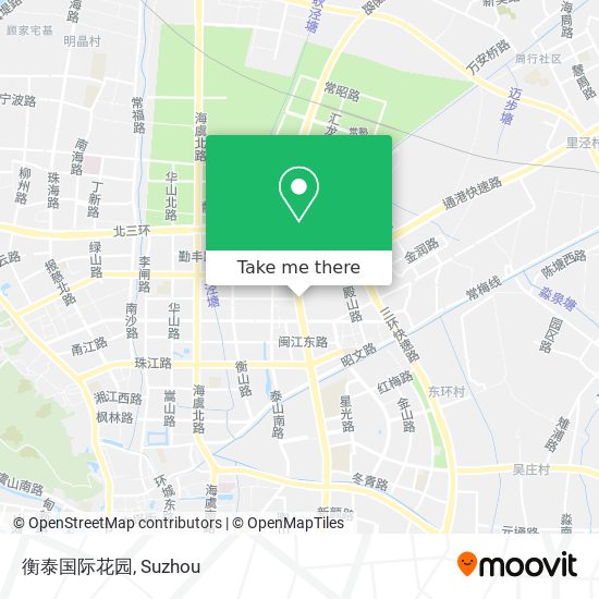 衡泰国际花园 map
