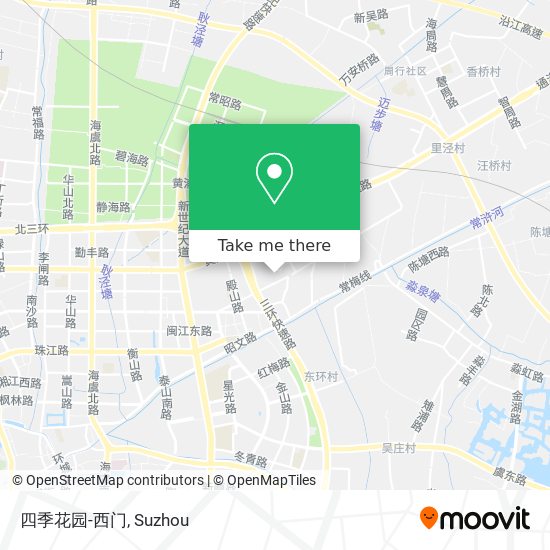 四季花园-西门 map