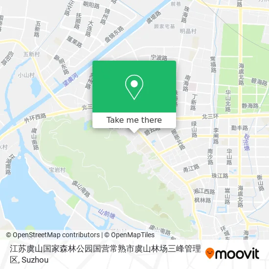 江苏虞山国家森林公园国营常熟市虞山林场三峰管理区 map