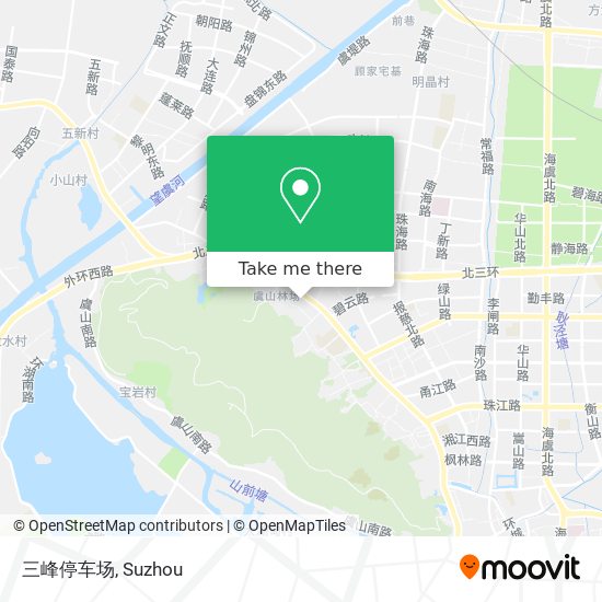 三峰停车场 map