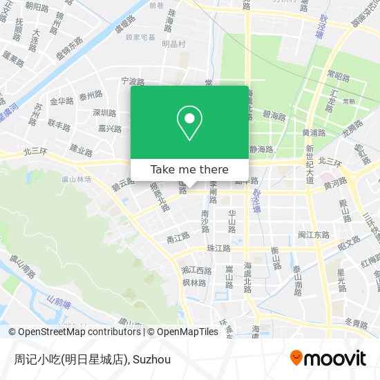 周记小吃(明日星城店) map