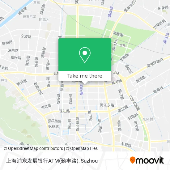 上海浦东发展银行ATM(勤丰路) map