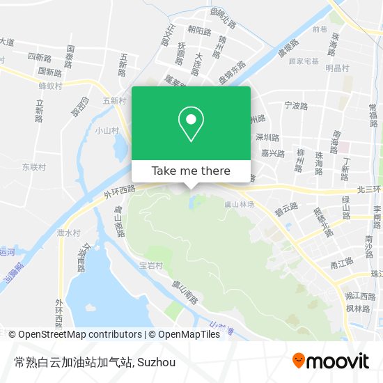 常熟白云加油站加气站 map