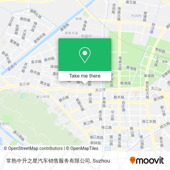 常熟中升之星汽车销售服务有限公司 map