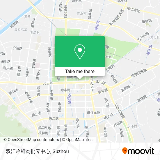 双汇冷鲜肉批零中心 map
