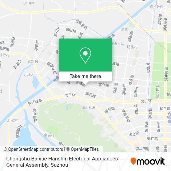 How To Get To 常熟市白雪阪神电器总汇in 常熟市by Bus