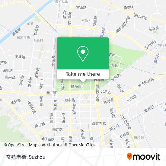常熟老街 map
