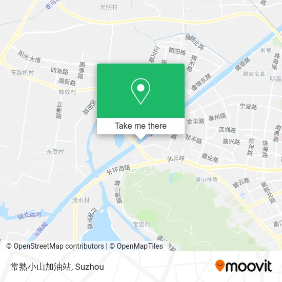 常熟小山加油站 map