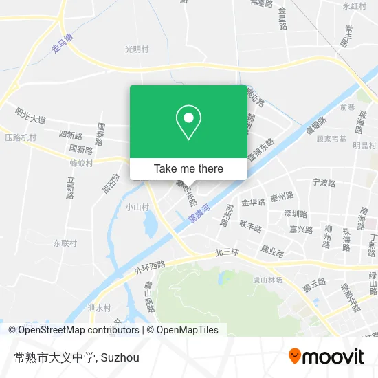 常熟市大义中学 map