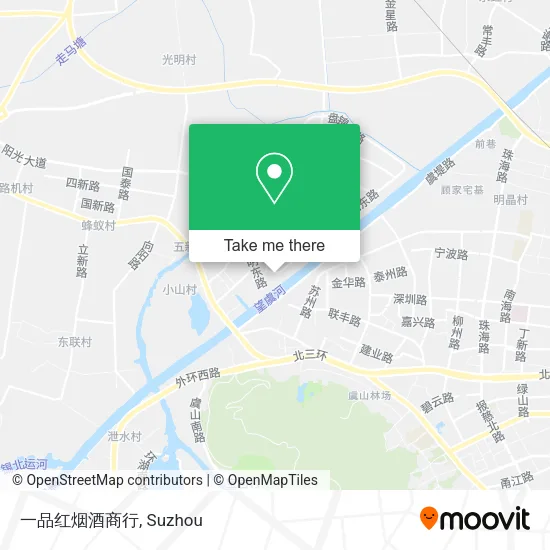一品红烟酒商行 map