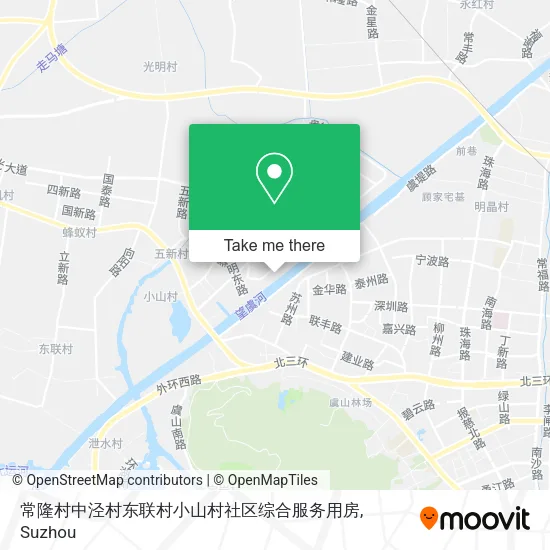 常隆村中泾村东联村小山村社区综合服务用房 map