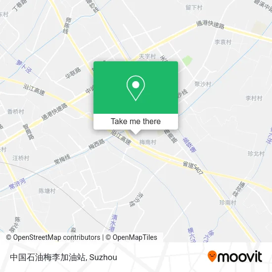 中国石油梅李加油站 map