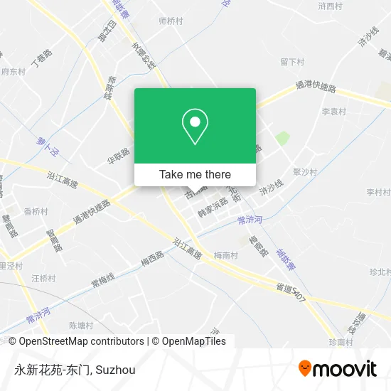 永新花苑-东门 map