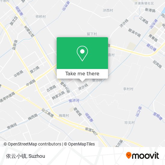 依云小镇 map
