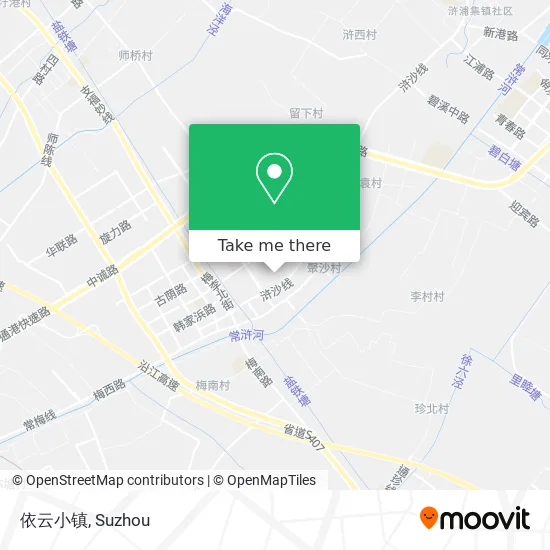 依云小镇 map