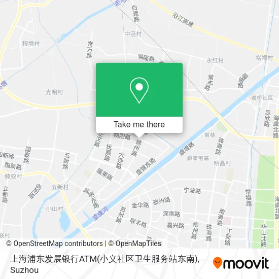 上海浦东发展银行ATM(小义社区卫生服务站东南) map