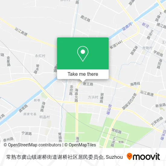 常熟市虞山镇谢桥街道谢桥社区居民委员会 map