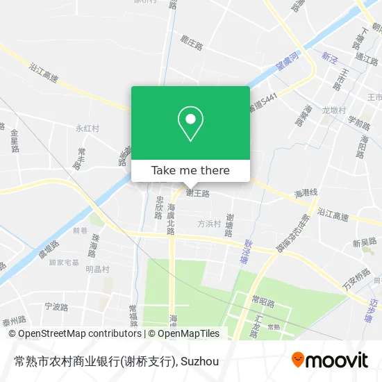 常熟市农村商业银行(谢桥支行) map
