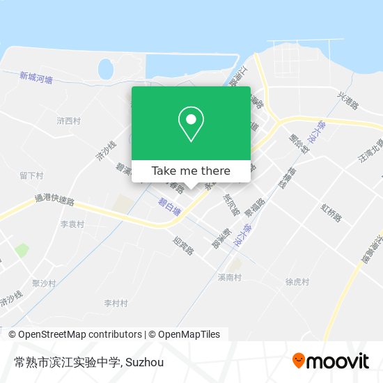 常熟市滨江实验中学 map