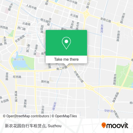 新农花园自行车租赁点 map