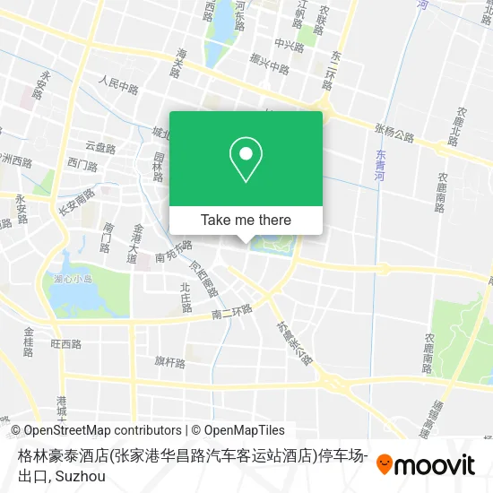 格林豪泰酒店(张家港华昌路汽车客运站酒店)停车场-出口 map