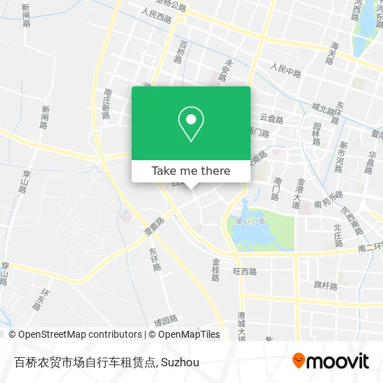 百桥农贸市场自行车租赁点 map