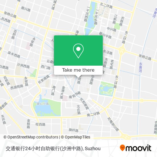 交通银行24小时自助银行(沙洲中路) map