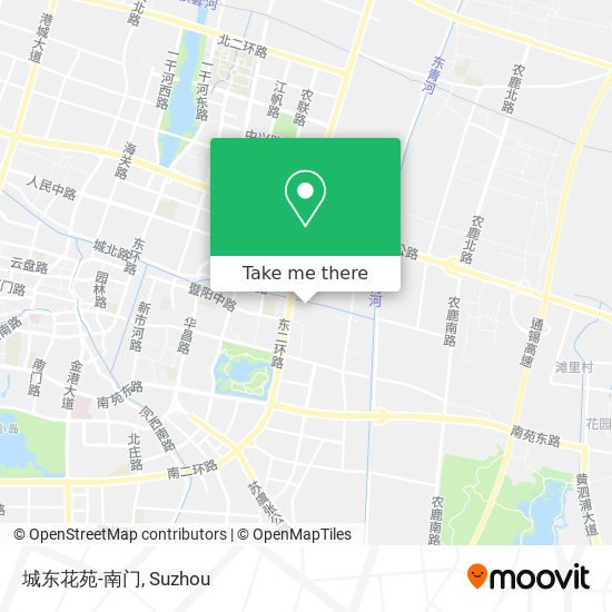 城东花苑-南门 map