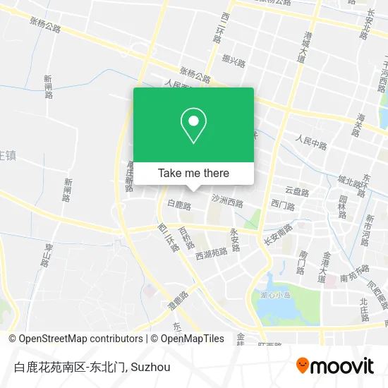 白鹿花苑南区-东北门 map