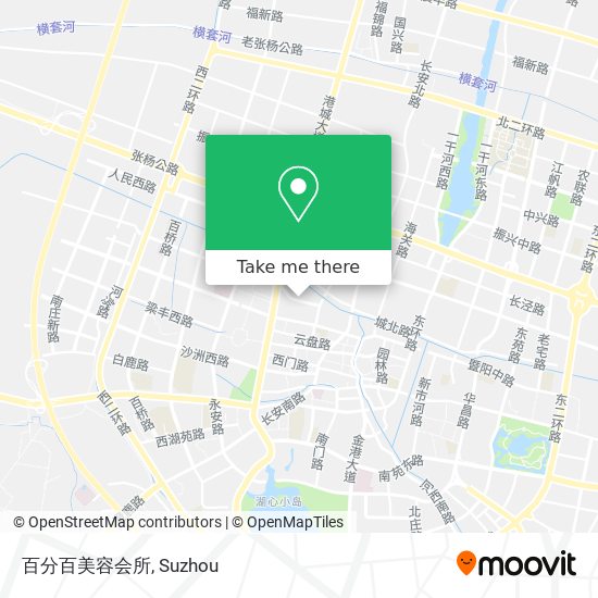 百分百美容会所 map